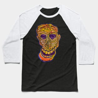 Twisted smiling skull Baseball T-Shirt